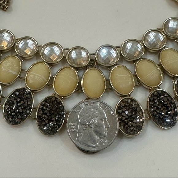 New York & Company Multi-Row Bib Statement Necklace - Picture 11 of 13
